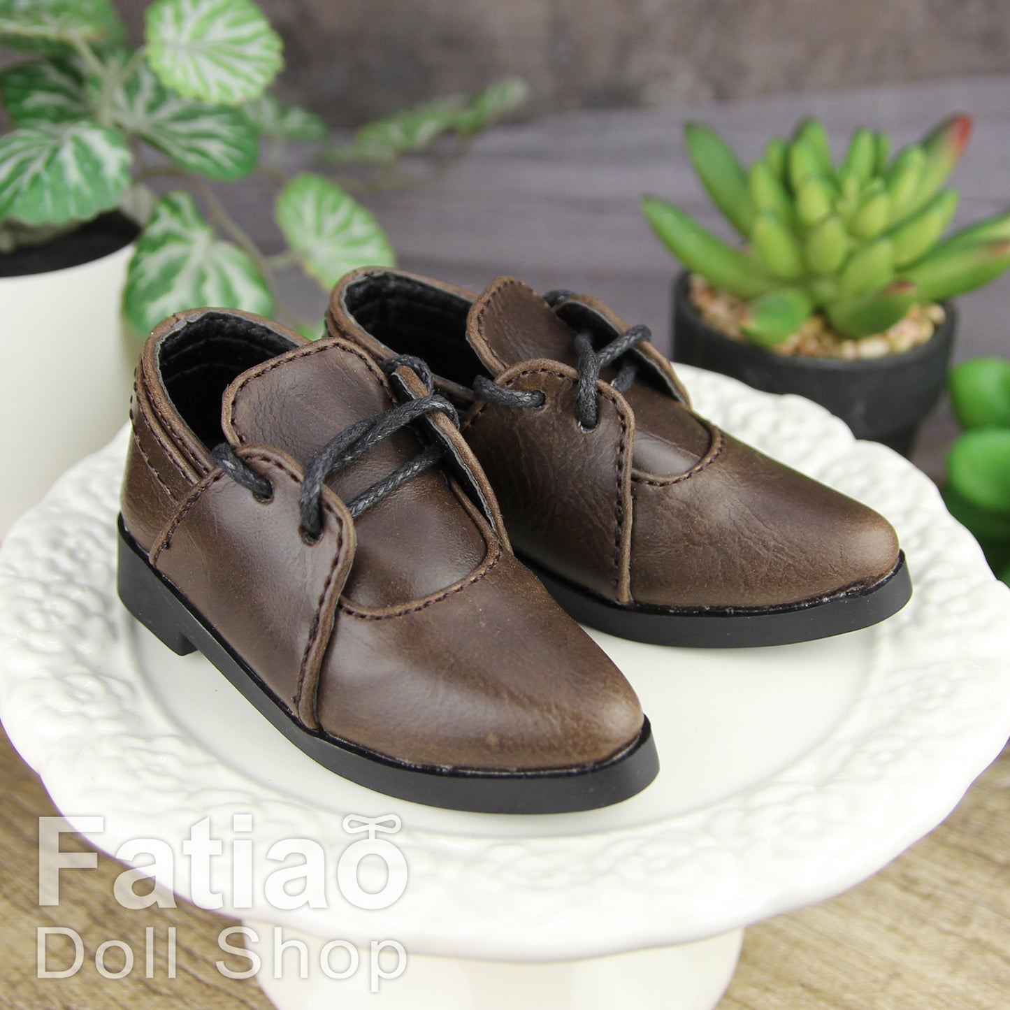 Fatiao - New 1/4 BJD Dollfie MSD MDD Doll Shoes - Brown (Size 6cm)