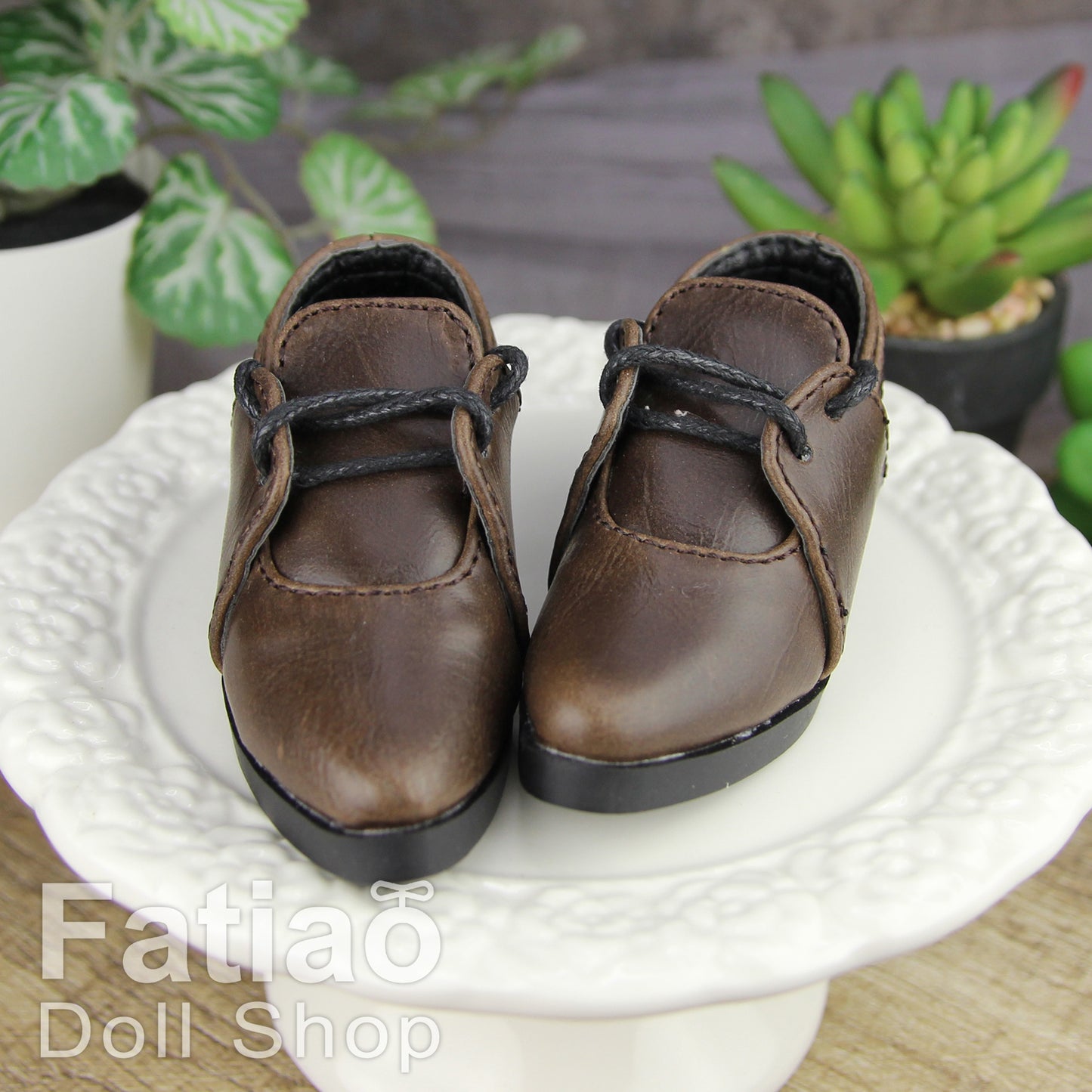 Fatiao - New 1/4 BJD Dollfie MSD MDD Doll Shoes - Brown (Size 6cm)
