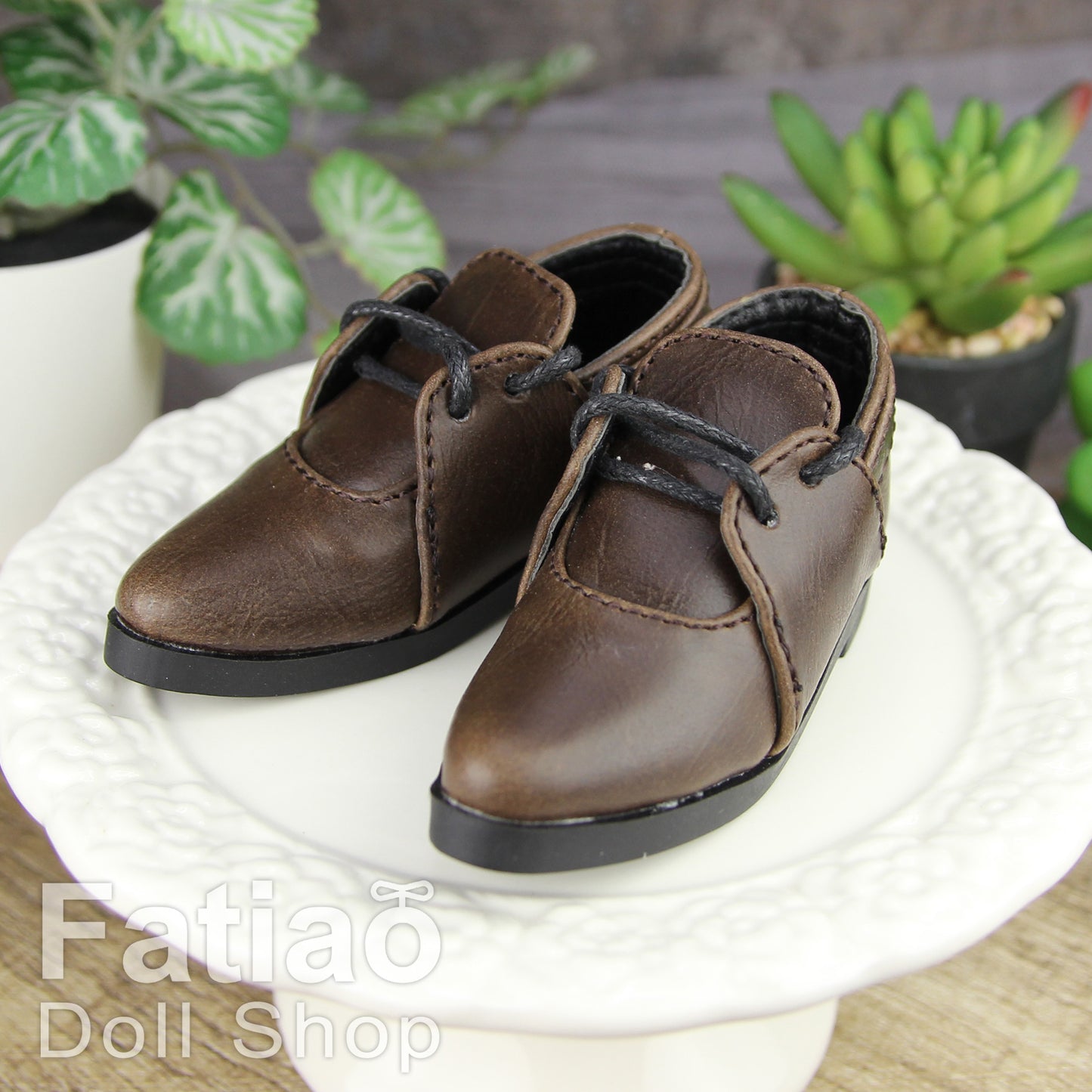 Fatiao - New 1/4 BJD Dollfie MSD MDD Doll Shoes - Brown (Size 6cm)