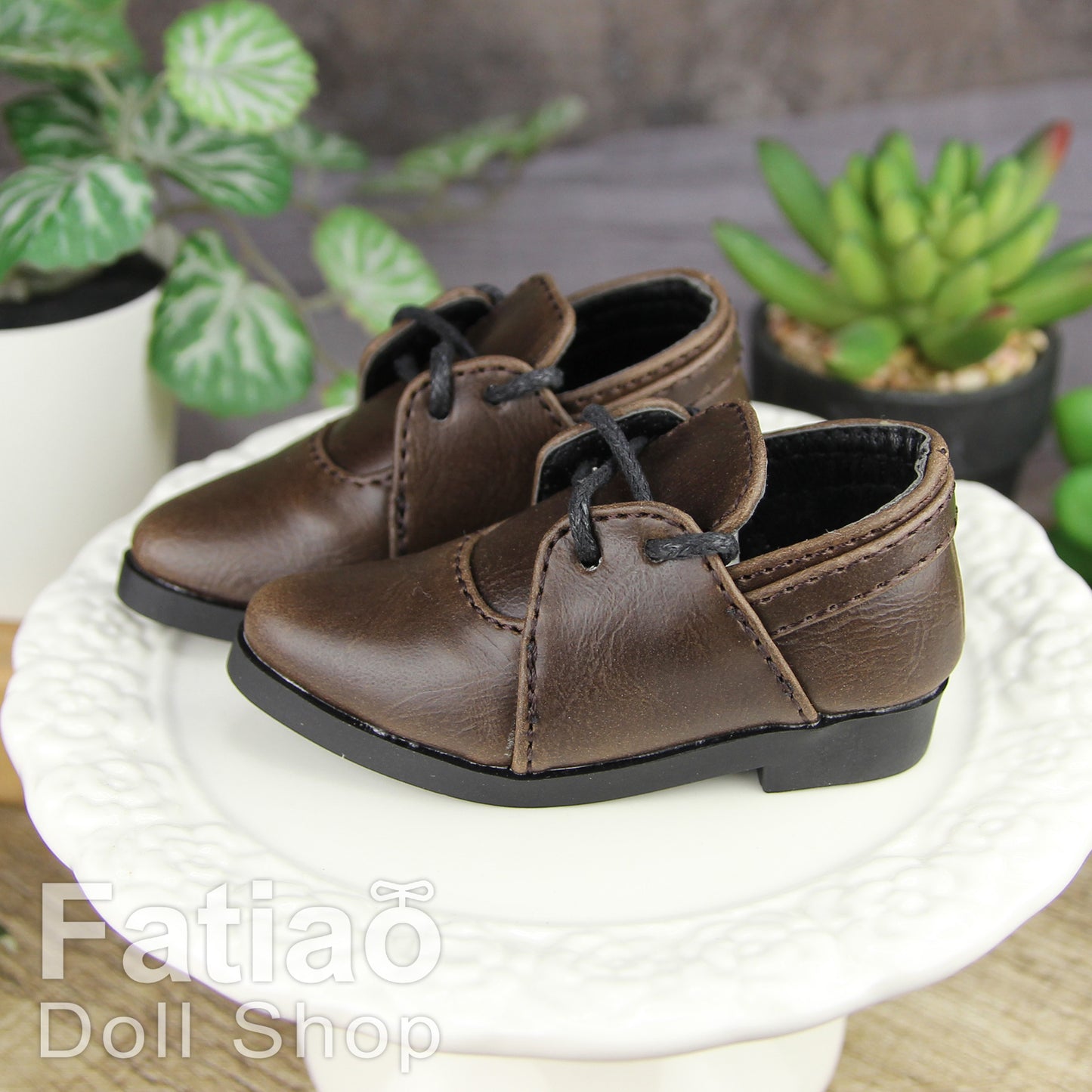 Fatiao - New 1/4 BJD Dollfie MSD MDD Doll Shoes - Brown (Size 6cm)