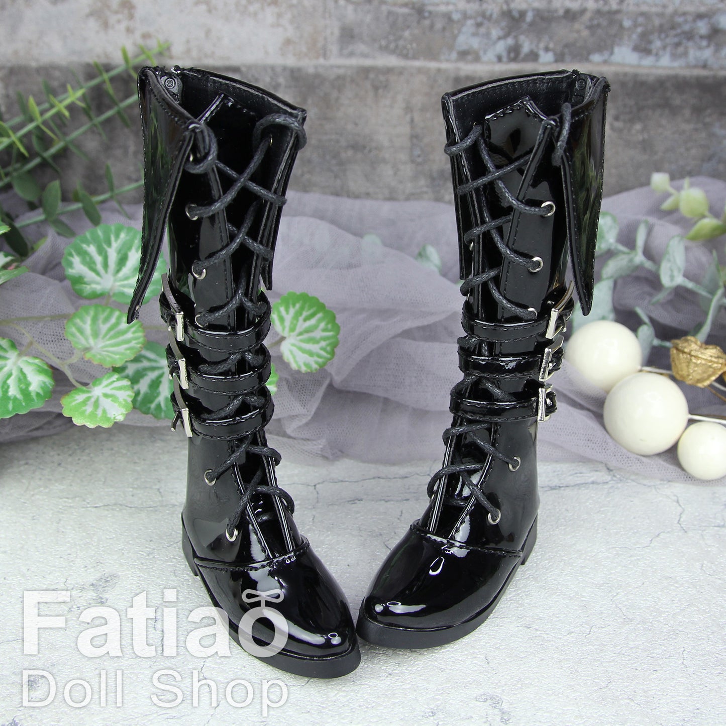 Fatiao - New 1/4 BJD MSD dollfie Cool Boots Dolls Shoes Black