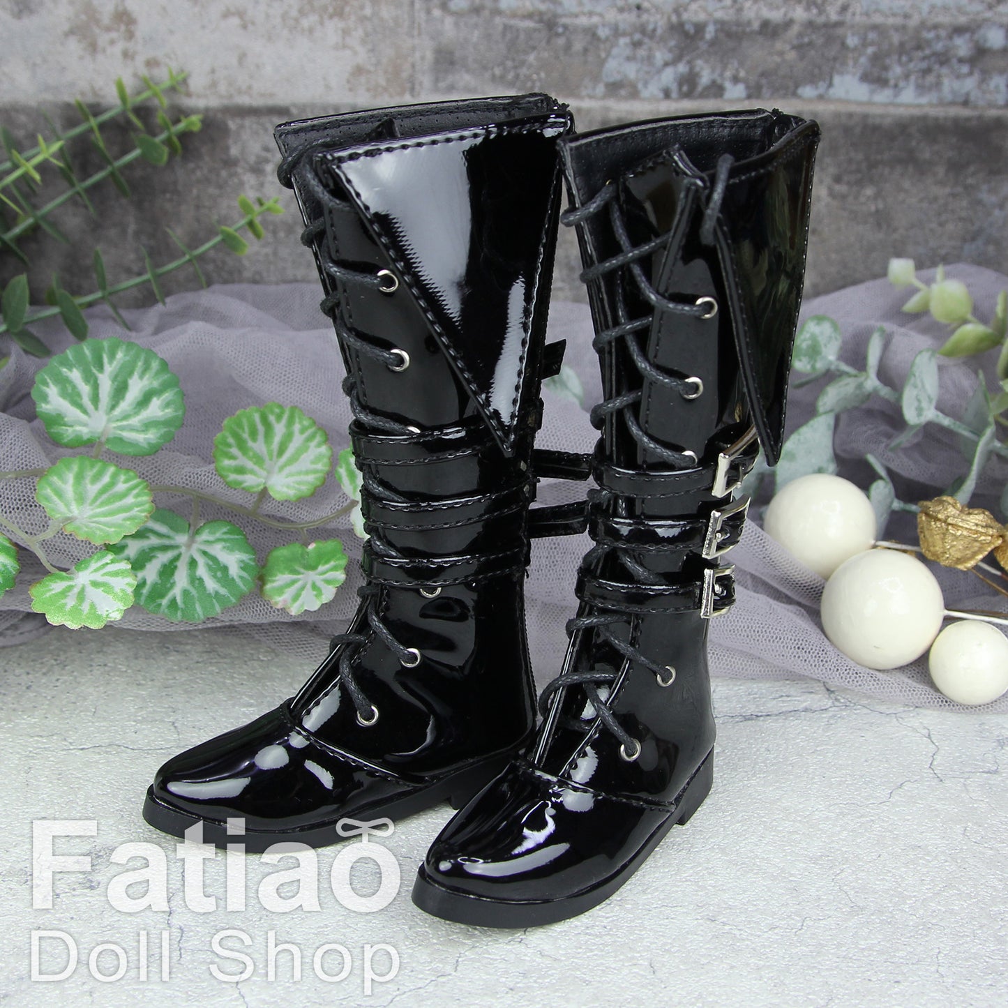 Fatiao - New 1/4 BJD MSD dollfie Cool Boots Dolls Shoes Black