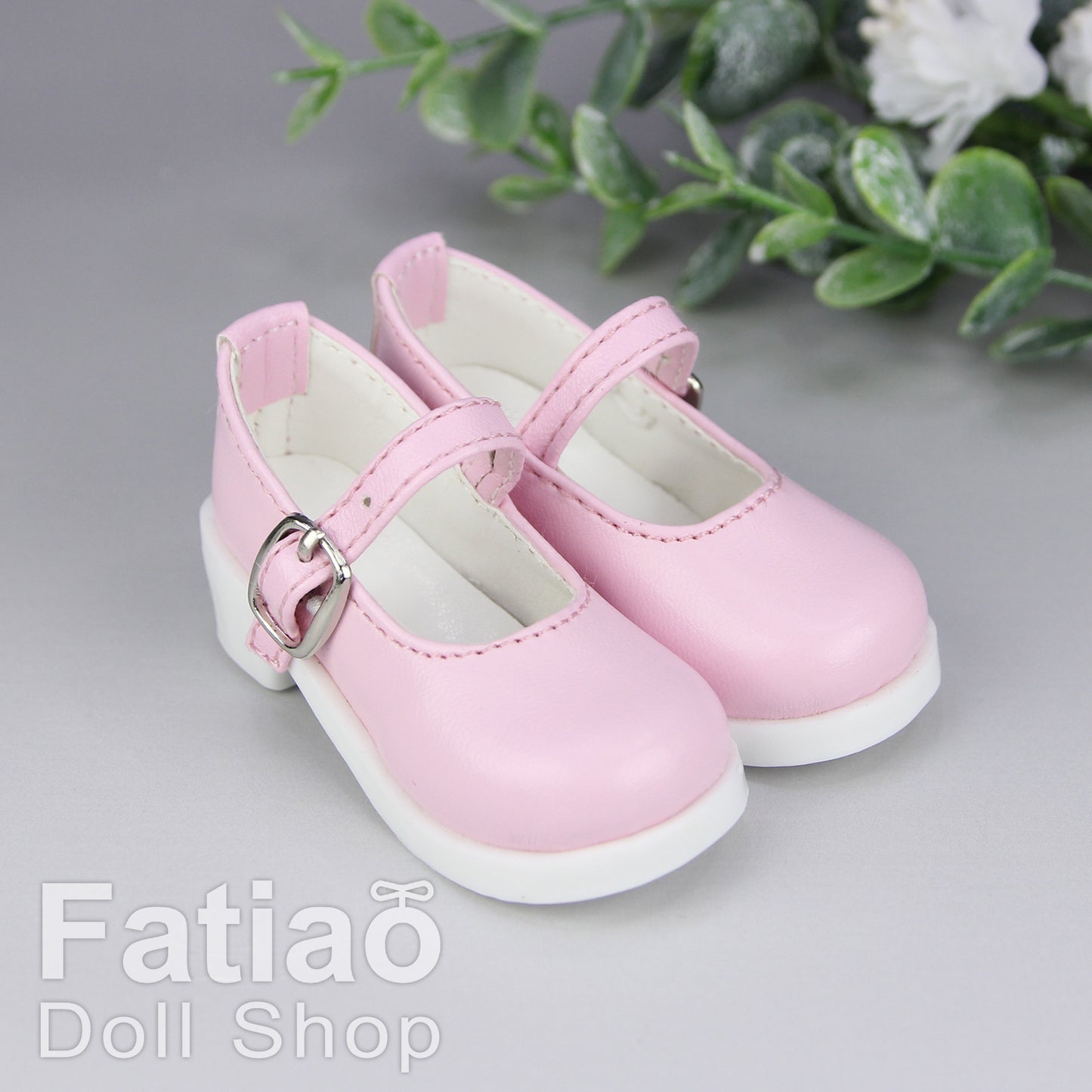 Fatiao - New 1/4 BJD MSD Dollfie Dolls Mary Jane Shoes - Pink (Size 5.5cm)