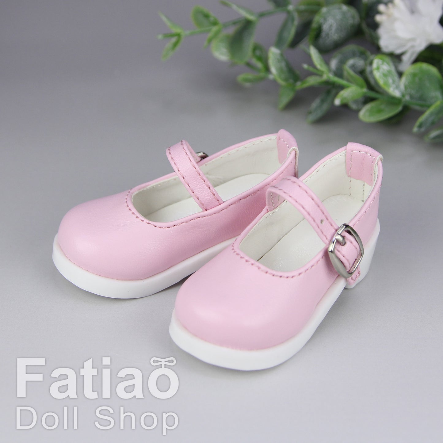 Fatiao - New 1/4 BJD MSD Dollfie Dolls Mary Jane Shoes - Pink (Size 5.5cm)