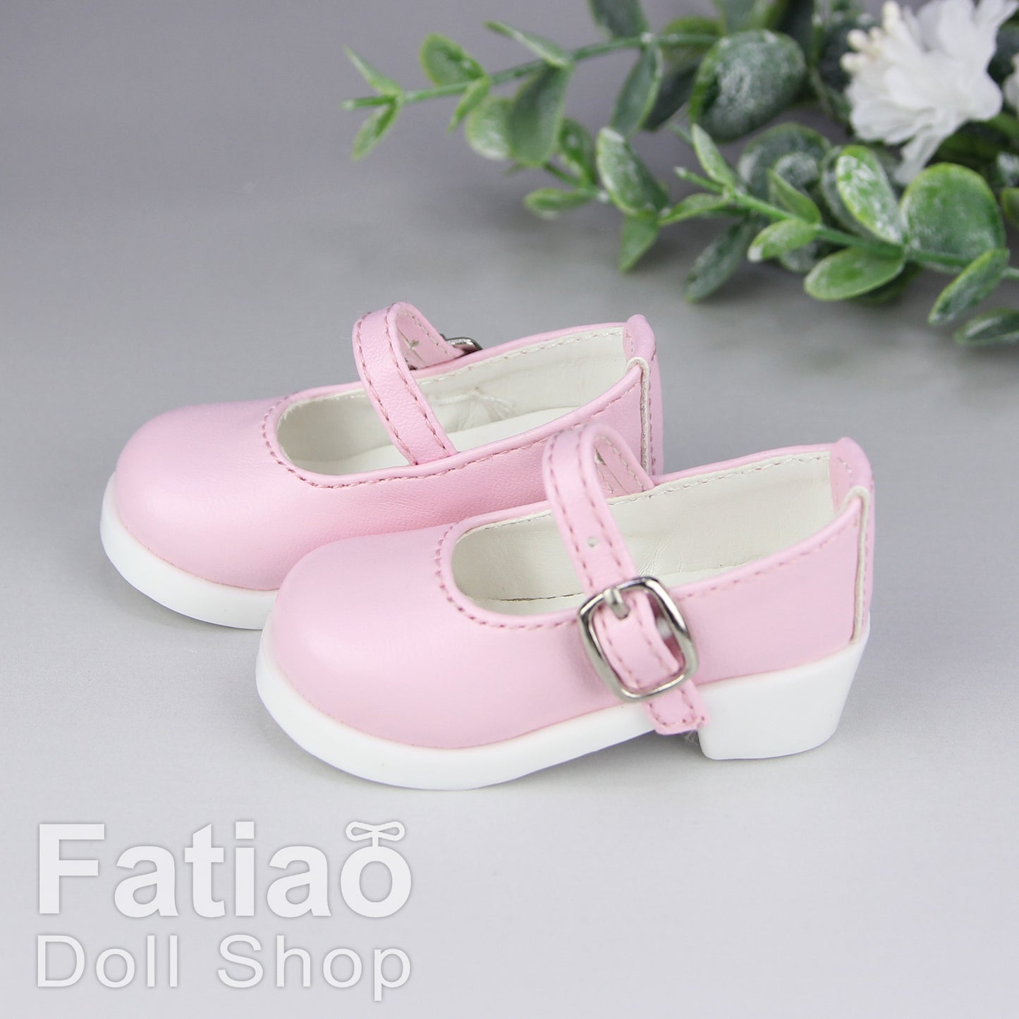 Fatiao - New 1/4 BJD MSD Dollfie Dolls Mary Jane Shoes - Pink (Size 5.5cm)