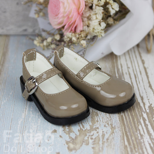 Fatiao - New 1/4 BJD MSD Dollfie Dolls Mary Jane Shoes - Khaki (Size 5.5cm)