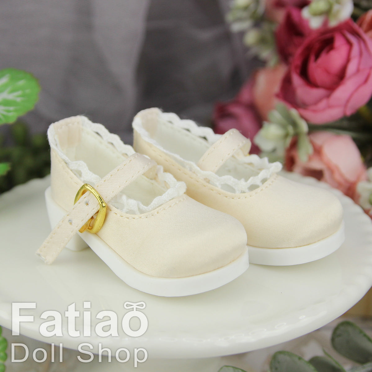 Fatiao - New 1/4 BJD MSD MDD Dollfie Dolls Satin Mary Jane Shoes