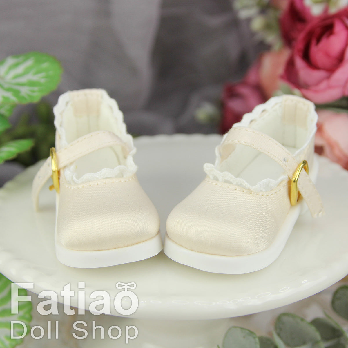 Fatiao - New 1/4 BJD MSD MDD Dollfie Dolls Satin Mary Jane Shoes