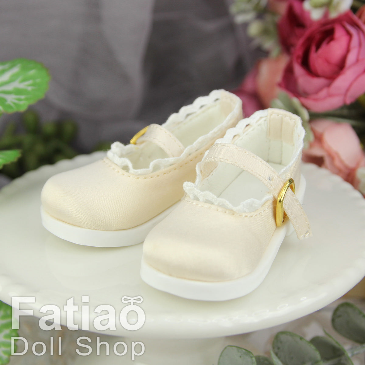 Fatiao - New 1/4 BJD MSD MDD Dollfie Dolls Satin Mary Jane Shoes