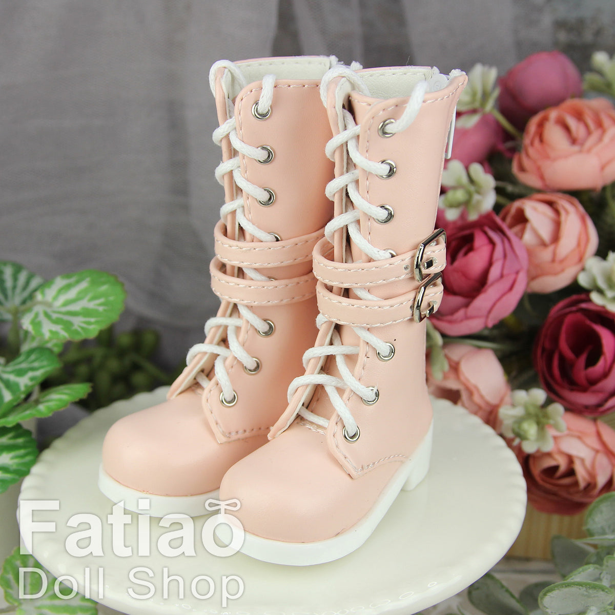 Fatiao - New 1/4 BJD MSD Dollfie Dolls Shoes Boots - Pink (Size 5.5cm)