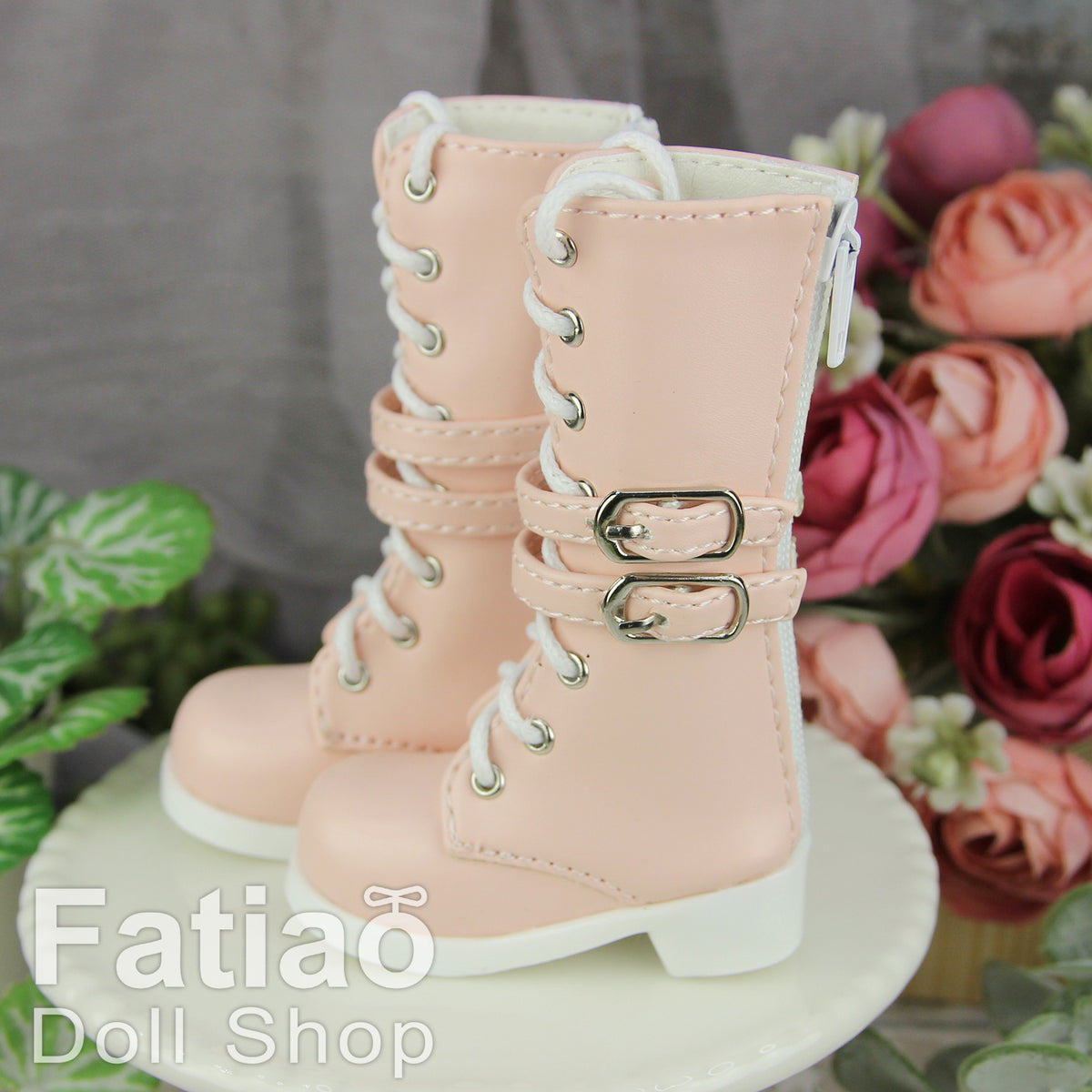 Fatiao - New 1/4 BJD MSD Dollfie Dolls Shoes Boots - Pink (Size 5.5cm)