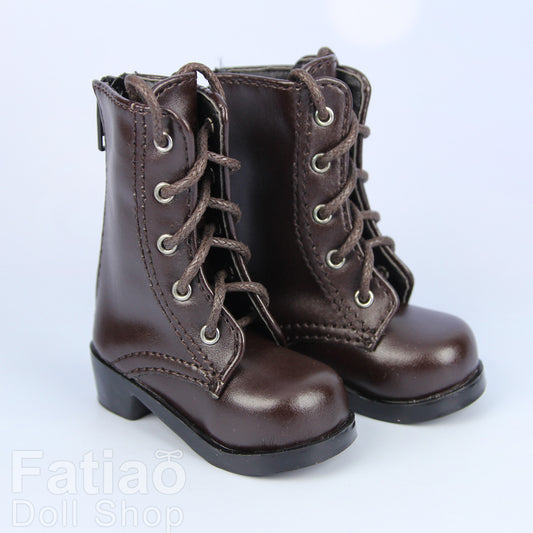 Fatiao - New 1/4 BJD MSD Dollfie Dolls Shoes Boots - Dark Brown (Size 5.5cm)