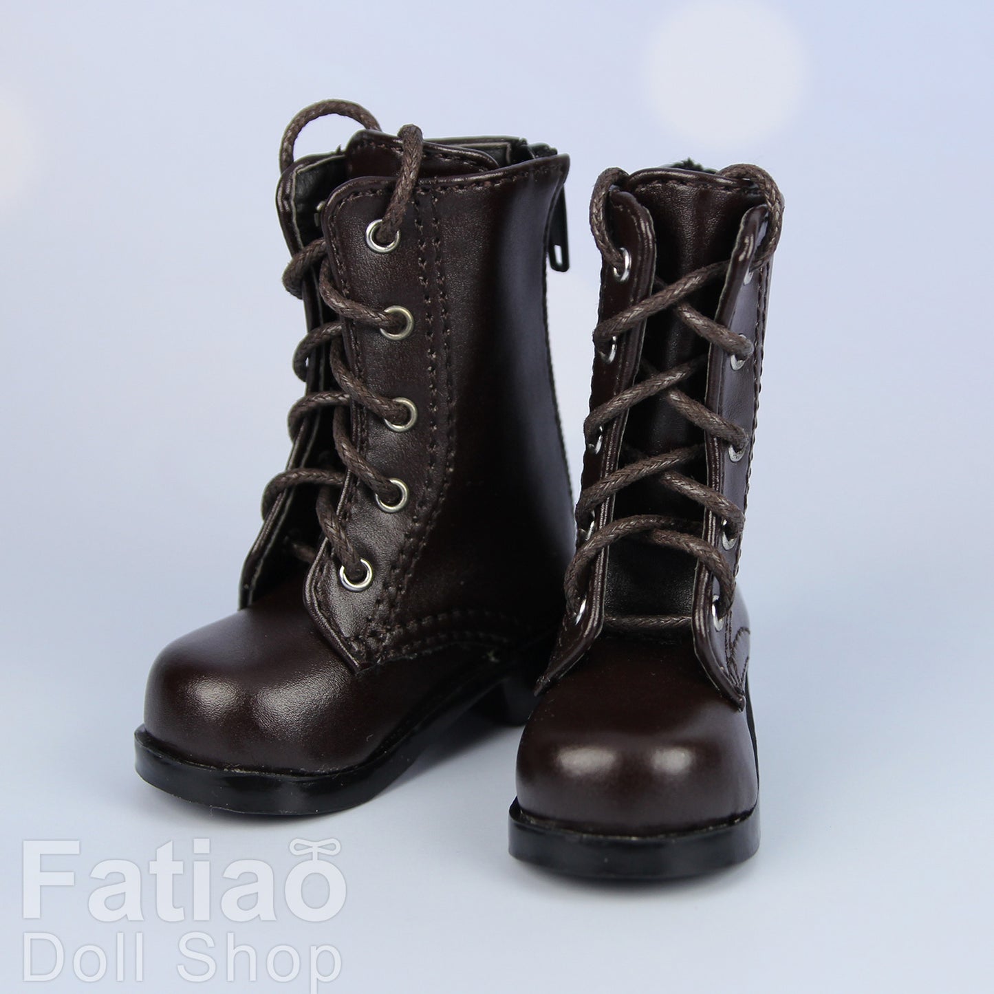 Fatiao - New 1/4 BJD MSD Dollfie Dolls Shoes Boots - Dark Brown (Size 5.5cm)