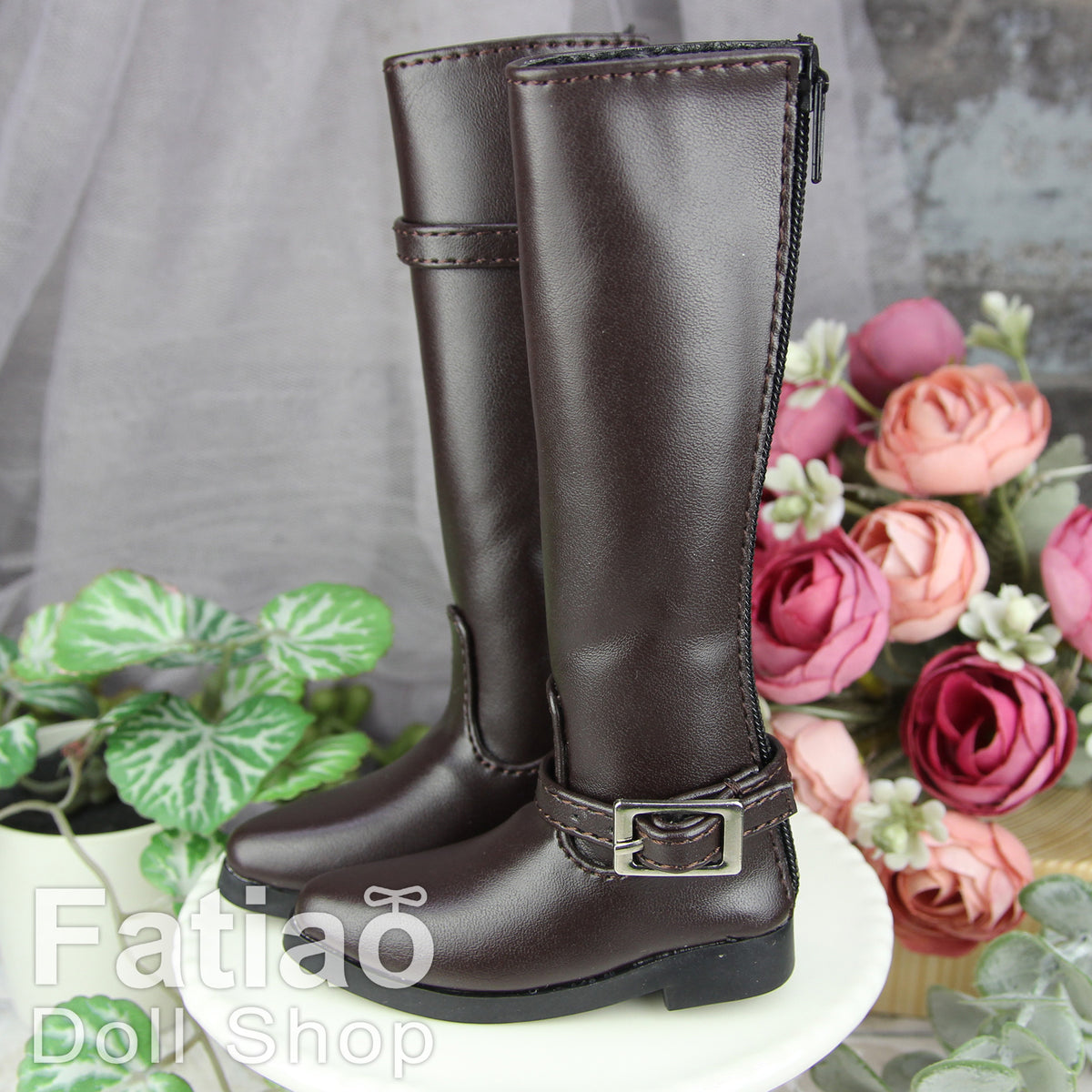Fatiao - New 1/4 BJD MSD dollfie Boots Dolls Shoes - Brown
