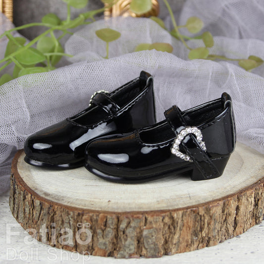 Fatiao - NEW 1/4 BJD Mini Supper dollfie MSD MDD Shoes - Black (Size 5.5cm)