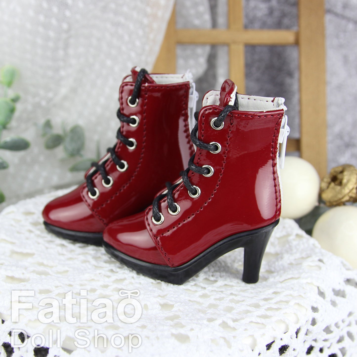 Fatiao - New 1/4 BJD Dollfie MSD High Heeled Shoes - Red (Size 5.5cm)