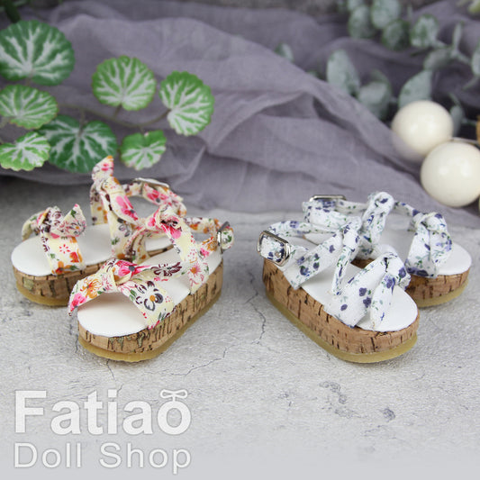 Fatiao - New 1/4 BJD MSD Dollfie Dolls Platform Sandal Shoes - Pink/Blue