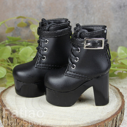 Fatiao - New 1/4 BJD Dollfie MSD High Heeled Shoes - Black (Size 5.5cm)