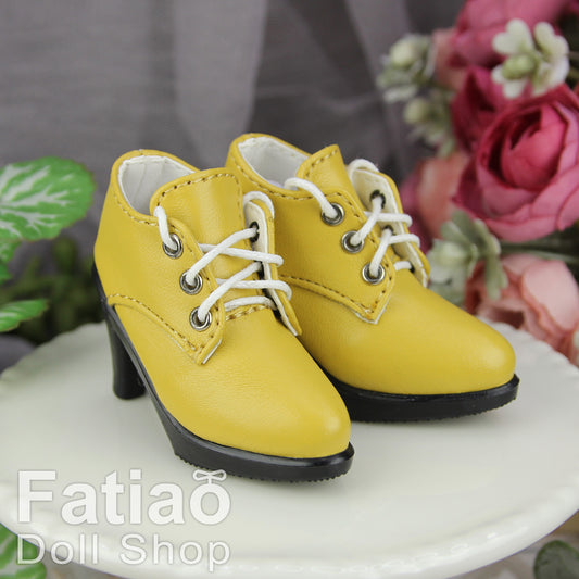 Fatiao - New 1/4 BJD Dollfie MSD High Heeled Shoes - Yellow (Size 5.5cm)