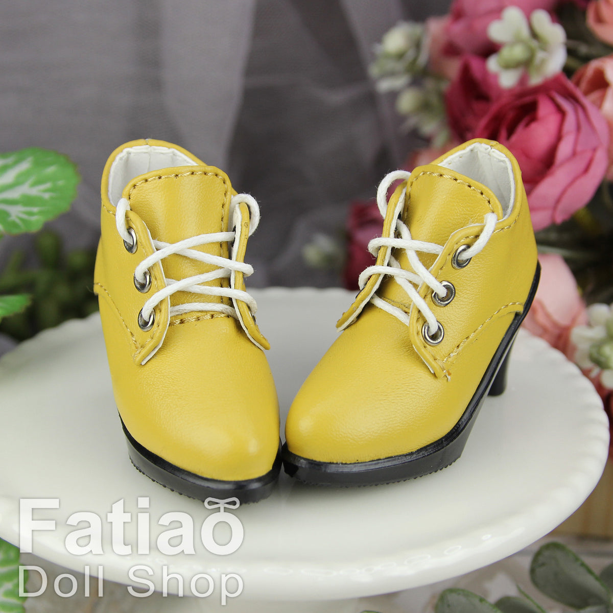 Fatiao - New 1/4 BJD Dollfie MSD High Heeled Shoes - Yellow (Size 5.5cm)