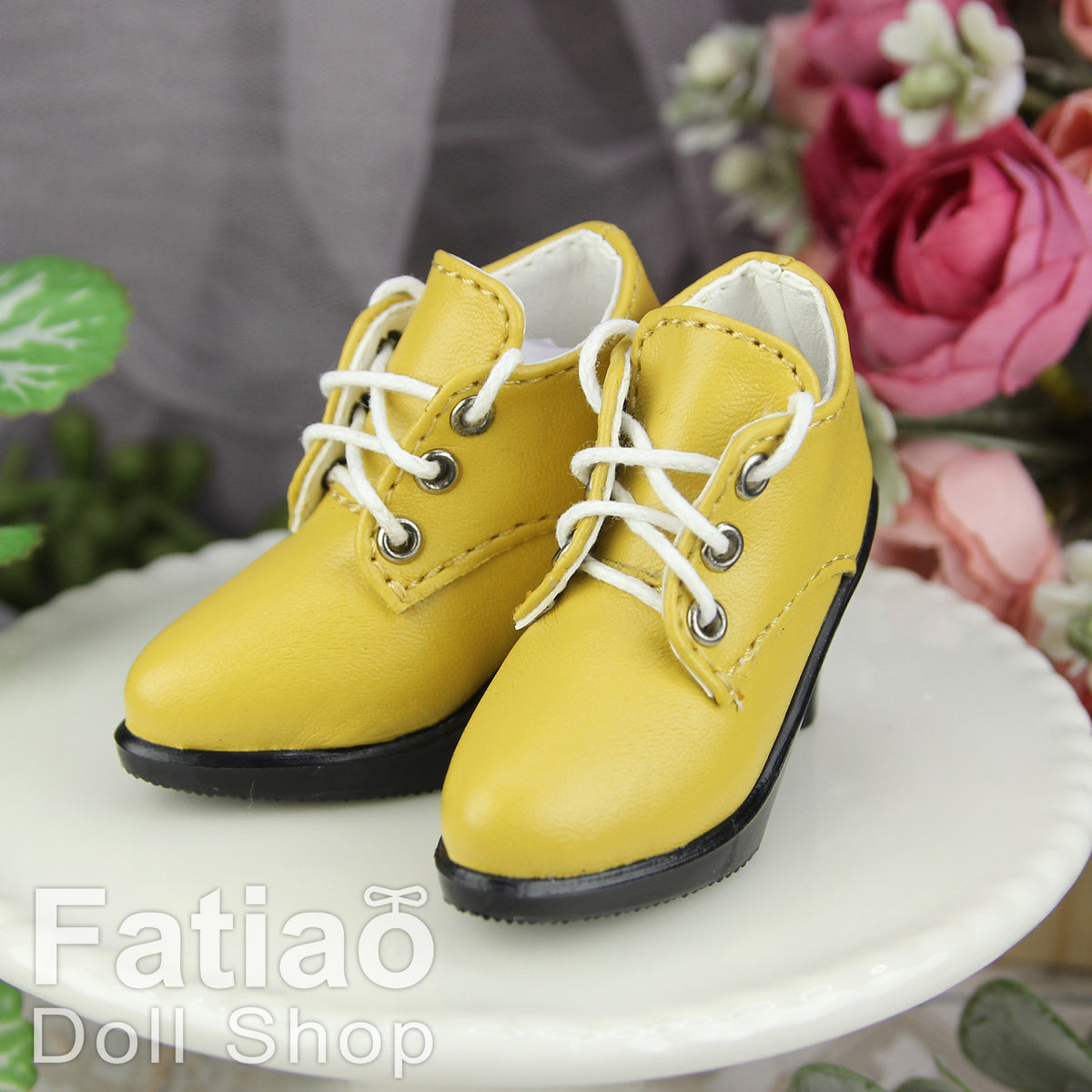 Fatiao - New 1/4 BJD Dollfie MSD High Heeled Shoes - Yellow (Size 5.5cm)