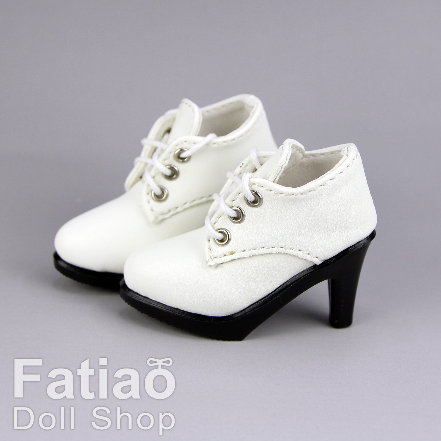 Fatiao - New 1/4 BJD Dollfie MSD High Heeled Shoes - White (Size 5.5cm)