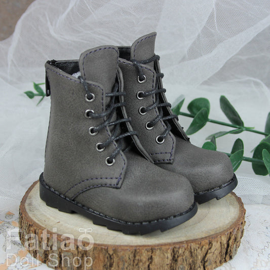 Fatiao - 1/3 BJD SD Supper dollfie Boots Dolls Shoes - Gray (Size 7.5cm)