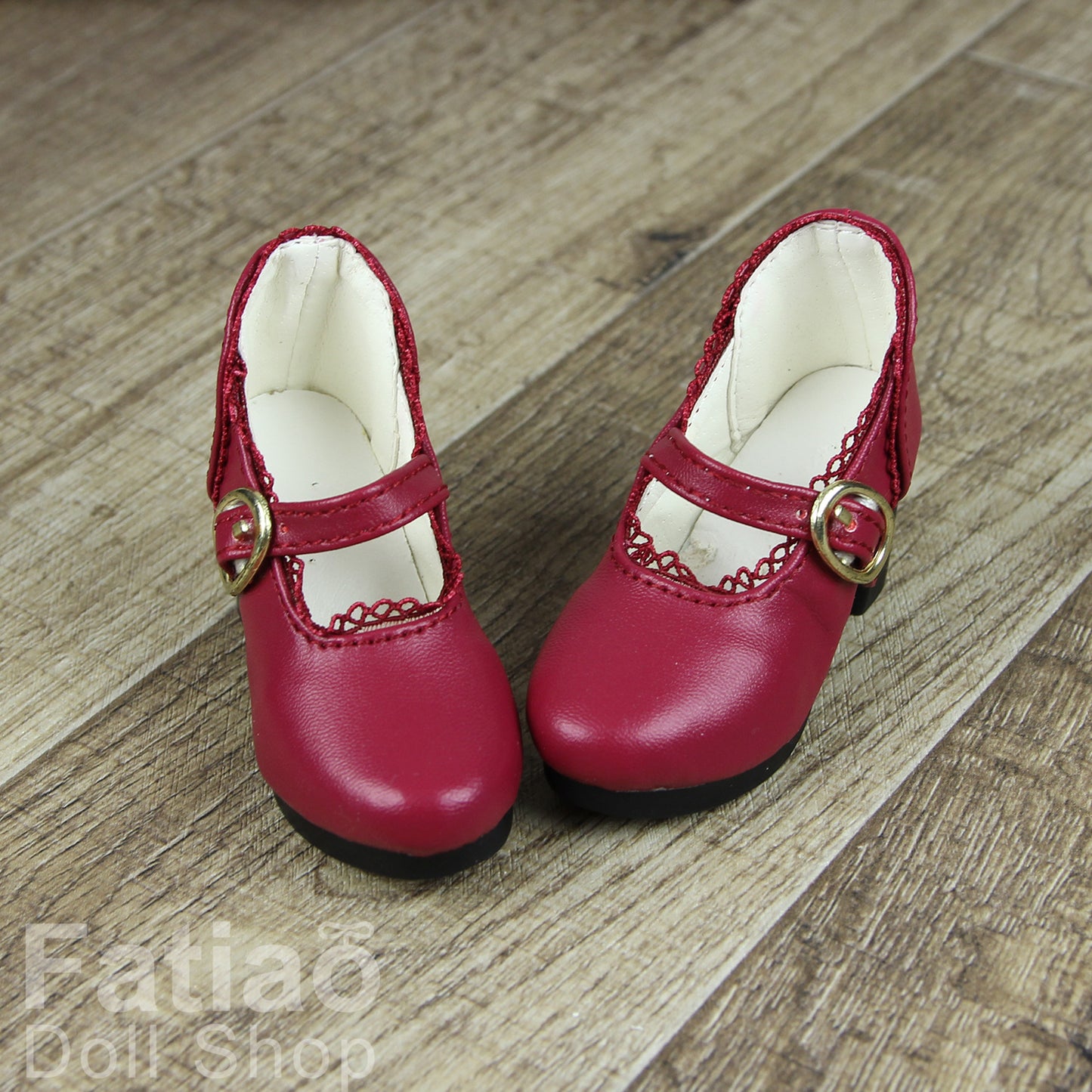 Fatiao - New 1/3 BJD Dollfie DD Dolls High heels Shoes - Red (Size 6cm)