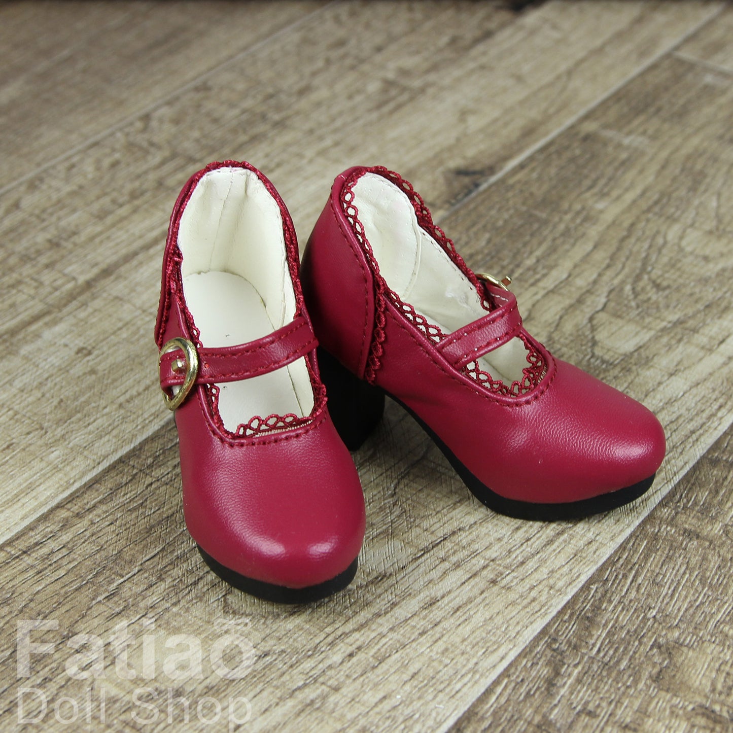 Fatiao - New 1/3 BJD Dollfie DD Dolls High heels Shoes - Red (Size 6cm)