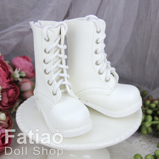 Fatiao - New 1/3 BJD Dollfie DD Dolls Shoes Boots - White (Size 6.5cm)