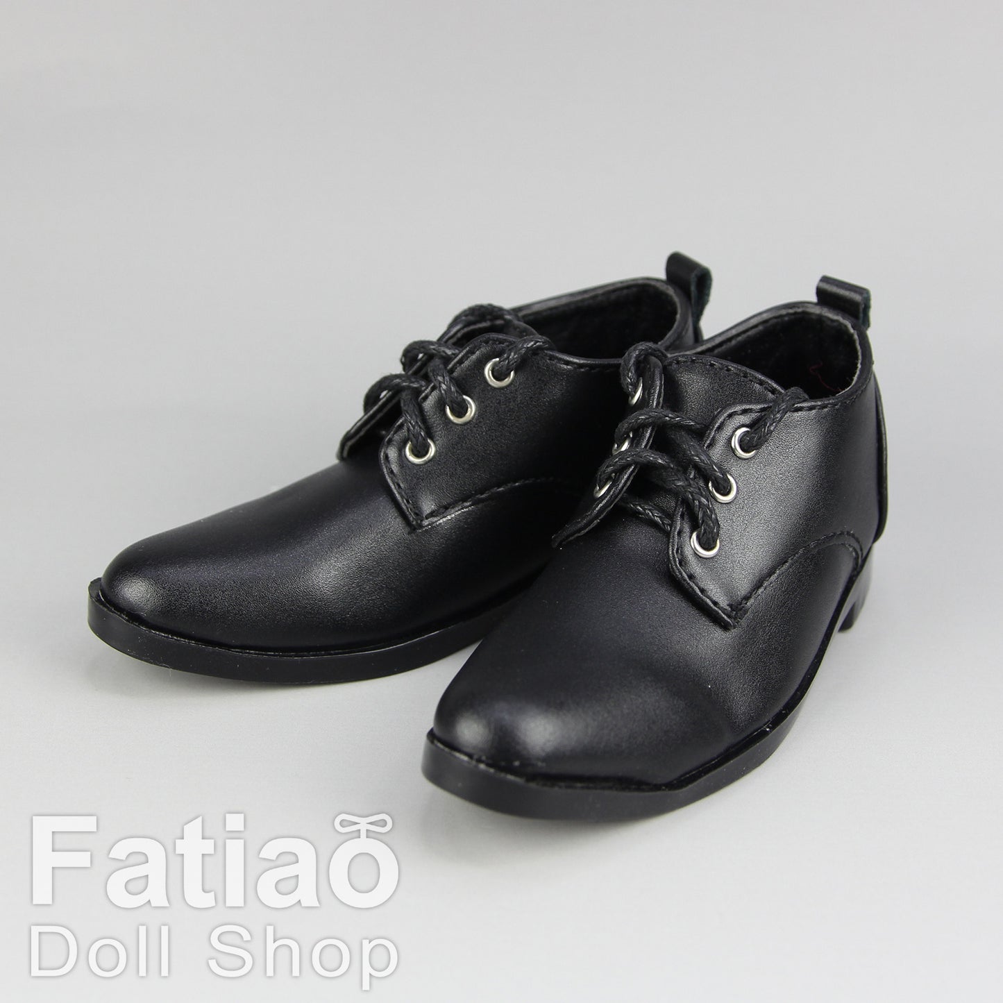 Fatiao - New 1/3 BJD Supper dollfie 13/17SD Boy Tip Leather Suit Derby Shoes Black(Size 8.5cm) (副本)
