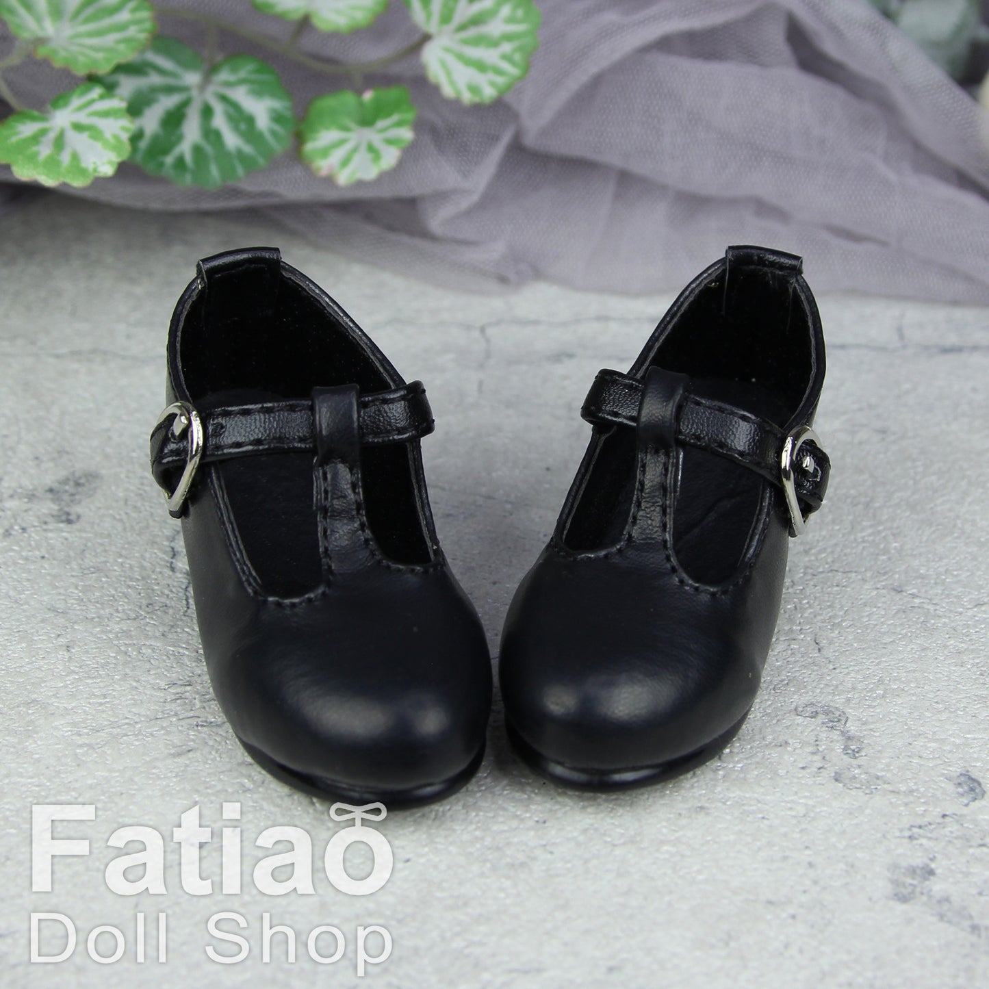 Fatiao - New 1/3 BJD Dollfie Dolls Mary Jane Shoes - Black (Size 6.5cm)