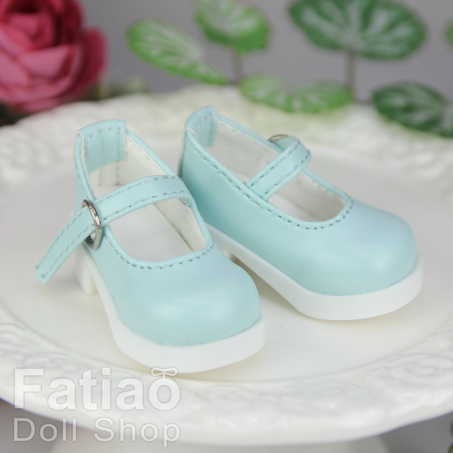 Fatiao - New Dollfie Yo-SD 1/6 BJD Doll High Heeled Shoes - Blue (Size 4.5cm)