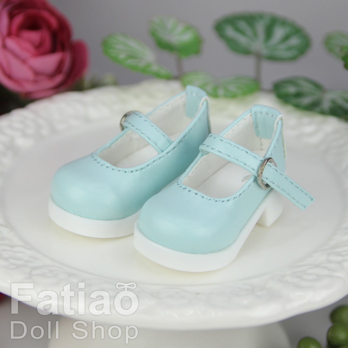 Fatiao - New Dollfie Yo-SD 1/6 BJD Doll High Heeled Shoes - Blue (Size 4.5cm)