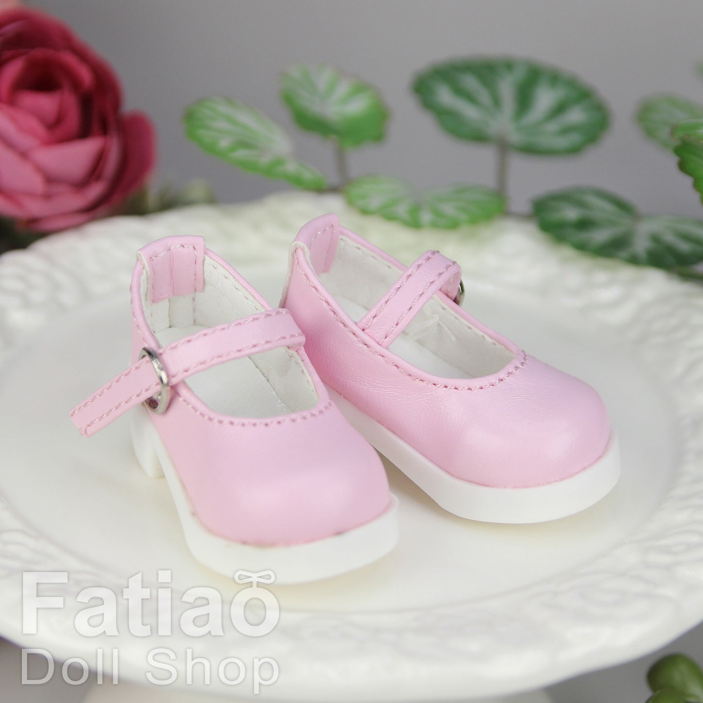 Fatiao - New Dollfie Yo-SD 1/6 BJD Doll High Heeled Shoes - Pink (Size 4.5cm)