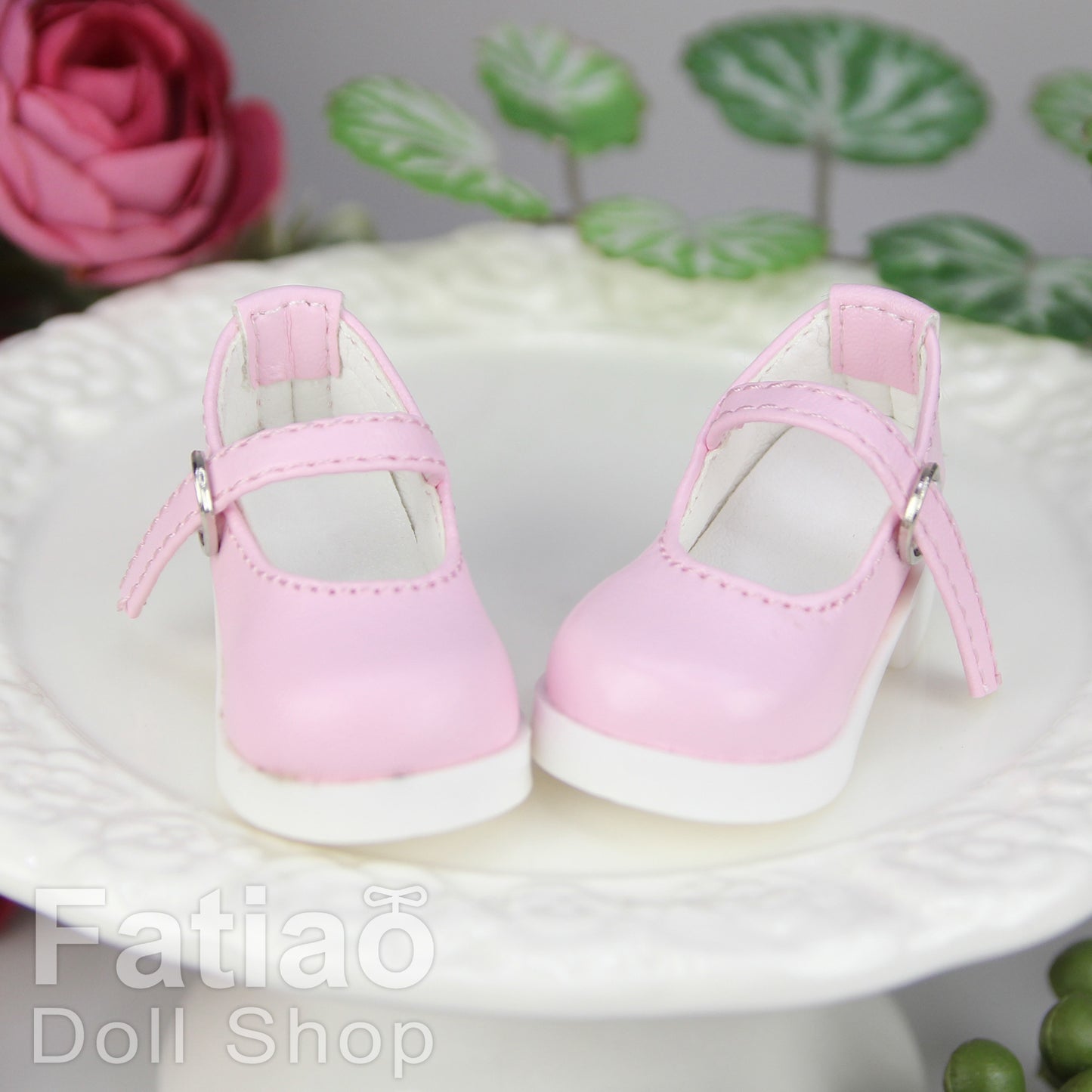 Fatiao - New Dollfie Yo-SD 1/6 BJD Doll High Heeled Shoes - Pink (Size 4.5cm)