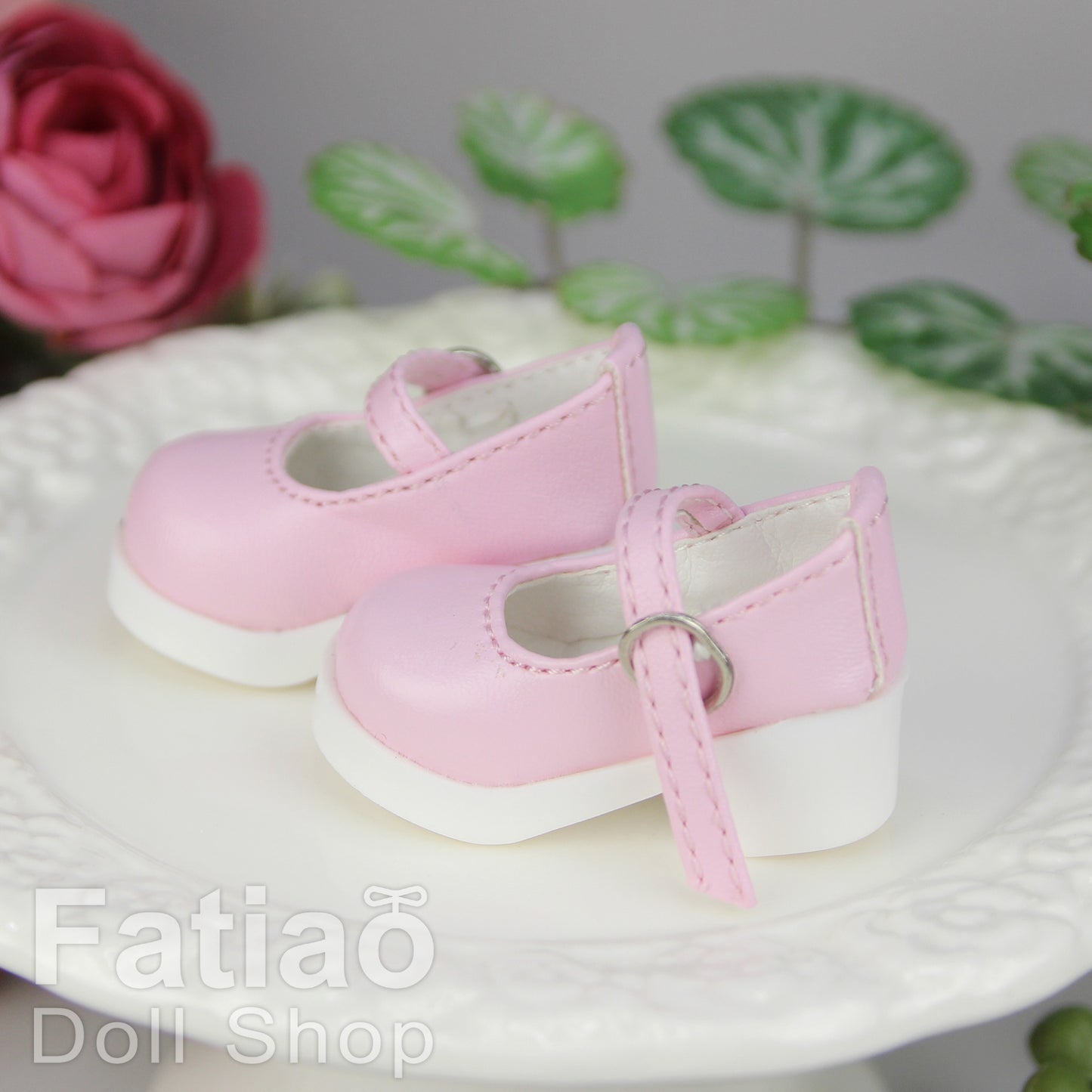 Fatiao - New Dollfie Yo-SD 1/6 BJD Doll High Heeled Shoes - Pink (Size 4.5cm)