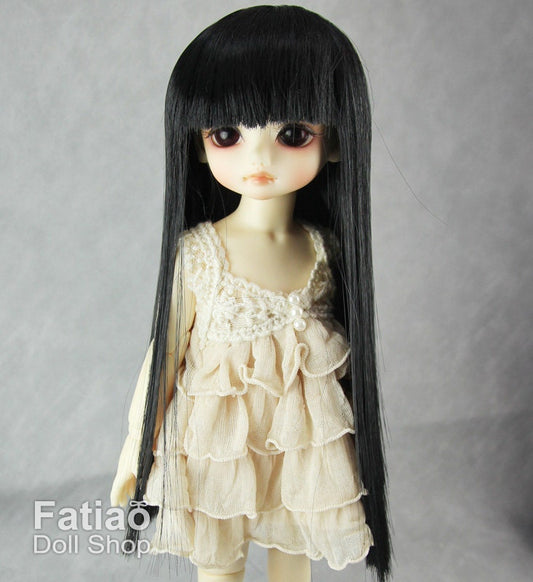 Fatiao - New Dollfie Yo-SD 1/6 BJD - Dolls long Wig 6-7 inch - Black