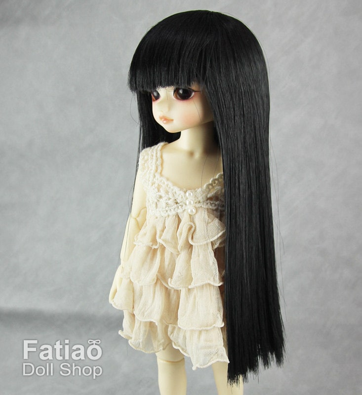 Fatiao - New Dollfie Yo-SD 1/6 BJD - Dolls long Wig 6-7 inch - Black