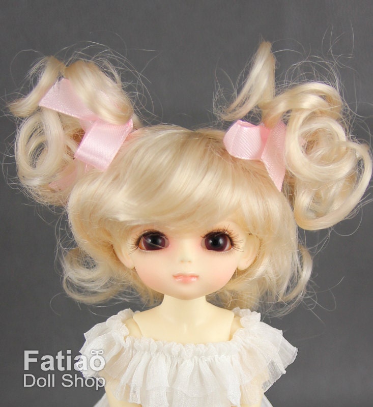 Fatiao - BJD Dollfie Lati Yellow Pukifee 5-6" Doll Wig Blonde