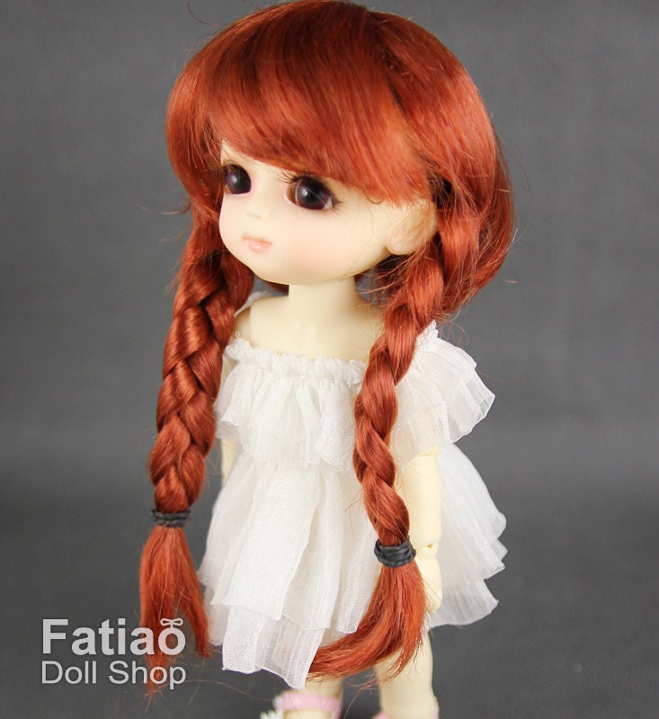 Fatiao - BJD Dollfie Lati Yellow Pukifee 5-6" Doll Wig - Carrot