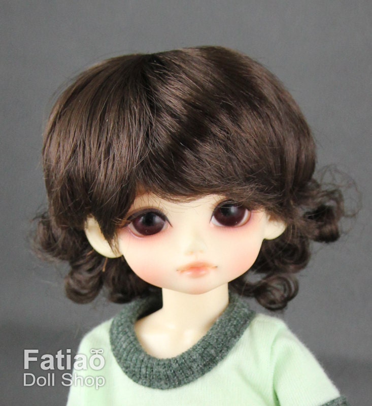 Fatiao - New Dollfie Yo-SD 1/6 BJD - Dolls Wig 6-7 inch - Dark Brown