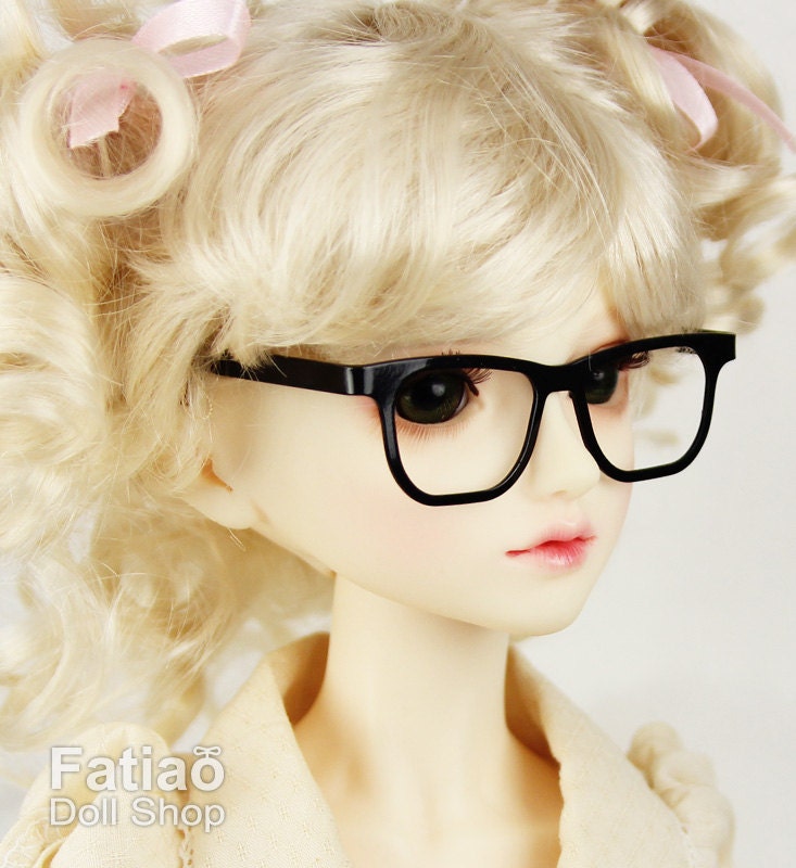 New fashion Full-Rim Dolls Glasses fit 1/3 BJD SD DD Super Dollfie Black
