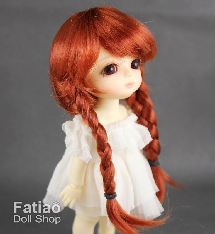 Fatiao - BJD Dollfie Lati Yellow Pukifee 5-6" Doll Wig - Carrot