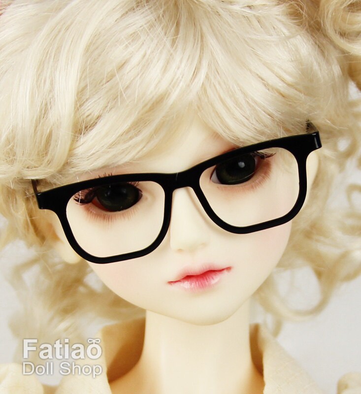 New fashion Full-Rim Dolls Glasses fit 1/3 BJD SD DD Super Dollfie Black