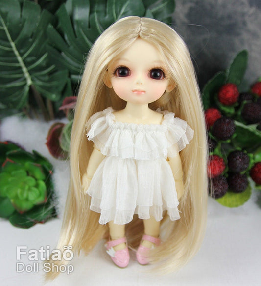 Fatiao - BJD Dollfie Lati Yellow Pukifee 5-6" Doll Wig Blonde