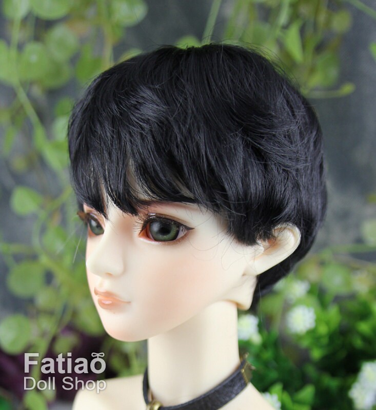 Fatiao - New Dollfie SD 1/3 BJD Dolls Wig size 8-9" - Black