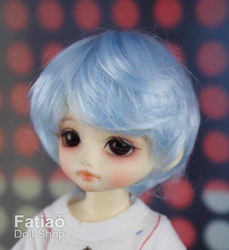 Fatiao - New Dolls Wig Dollfie Yo-SD 1/6 BJD 6-7" size - Light blue