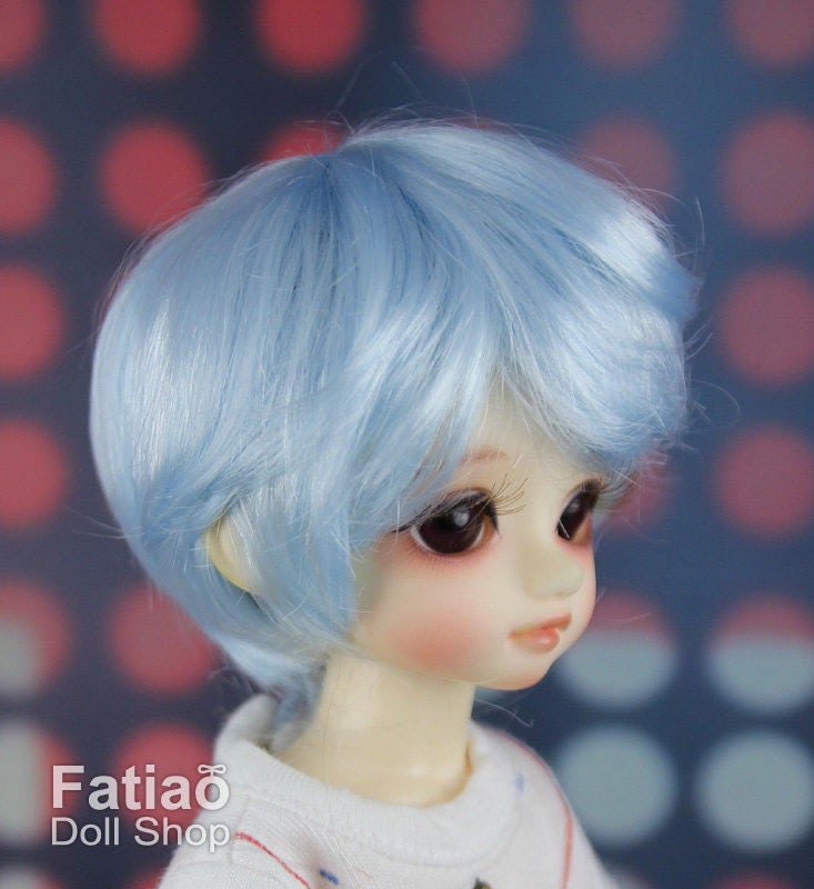 Fatiao - New Dolls Wig Dollfie Yo-SD 1/6 BJD 6-7" size - Light blue