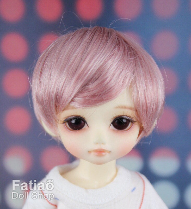 Fatiao - New Dolls Wig Dollfie Yo-SD 1/6 BJD 6-7" size - Deep Pink